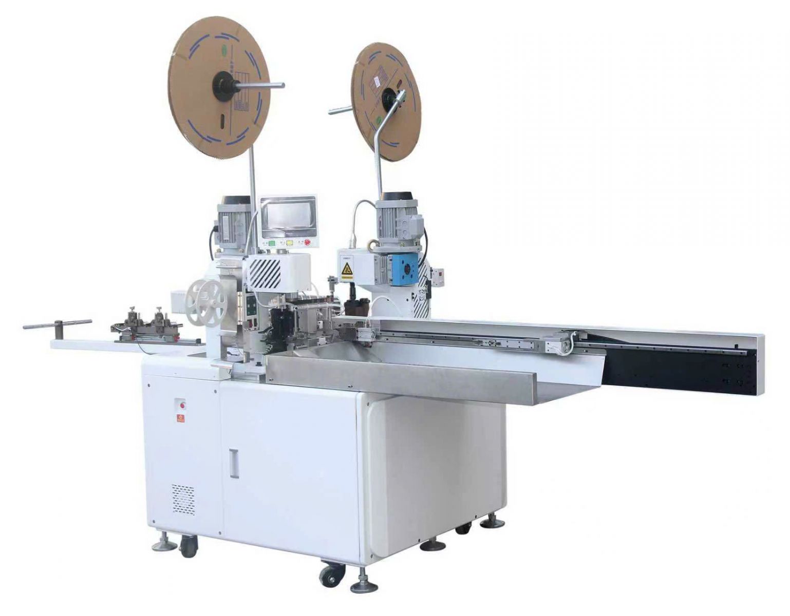 Máy cắt tuốt xoắn bện dây và dập cos hai đầu tự động HS-D5JH