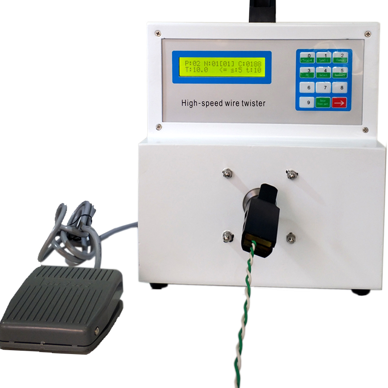 Máy xoắn dây điện bán tự động một đầu kẹp HS-T102