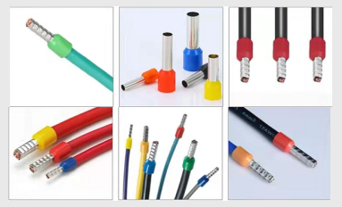 Mẫu dây sau khi dập cos ferrule bằng máy HS-AF02N