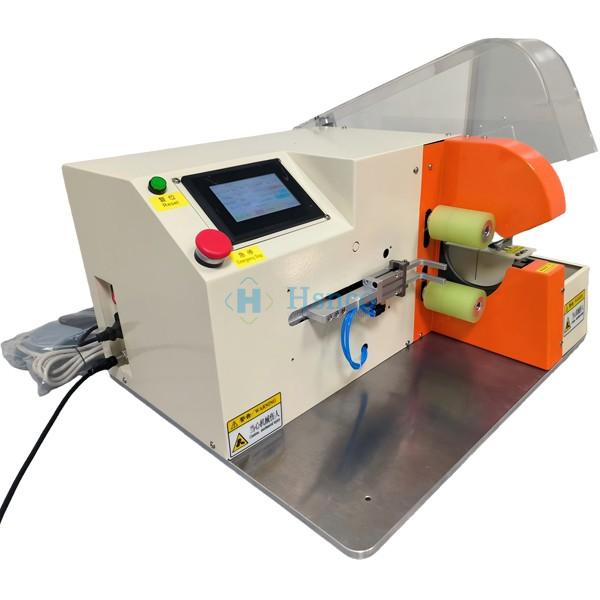 Máy quấn băng keo dây điện HS-TW03 trong thực tế sản xuất