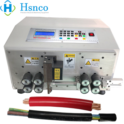 Máy cắt và tuốt dây điện, dây cáp đa lõi tự động HS-BX07 